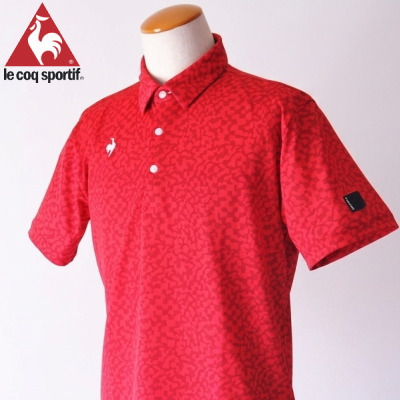 かっこいい還暦祝いの贈り物にルコック半袖赤色シャツ